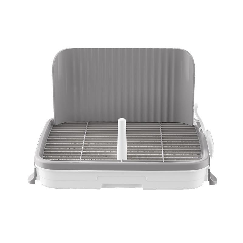 Dog Potty Dog-Specific Pee Tray Anti-Stepping Waste Sand Box for Small Dogs/Puppies Teddy Drawer-Style Poop Tray Pet Supplies