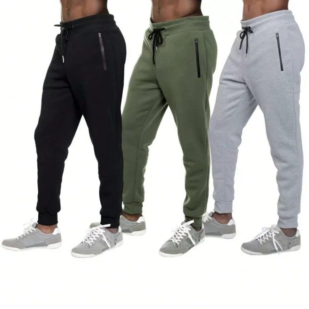 Hot-selling Niche Solid-color Casual Pants Men's 1111 New Sports Sweatpants Fitness Running Long Pants