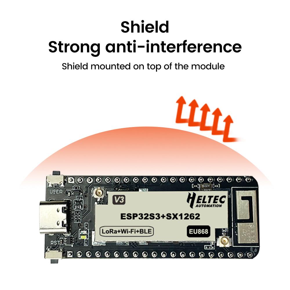 ESP32 Lora Entwicklungsplatine SX1262+ESP32S3 LoRa Wireless Stick Lite V3 Entwicklungsplatine 433-510MHZ/ 863-928MHZ
