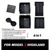 TEKSY For Tesla New Model 3 HIGHLAND 2025 2026 Center Console Storage Armrest Storage Box Upper&Lower Flocking Accessories New