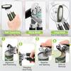 LMETJMA 2PCS Can Opener Smooth Edge Manual Can Openers Heavy Duty Stainless Steel Can Opener with Multifunctional Bottle Opener
