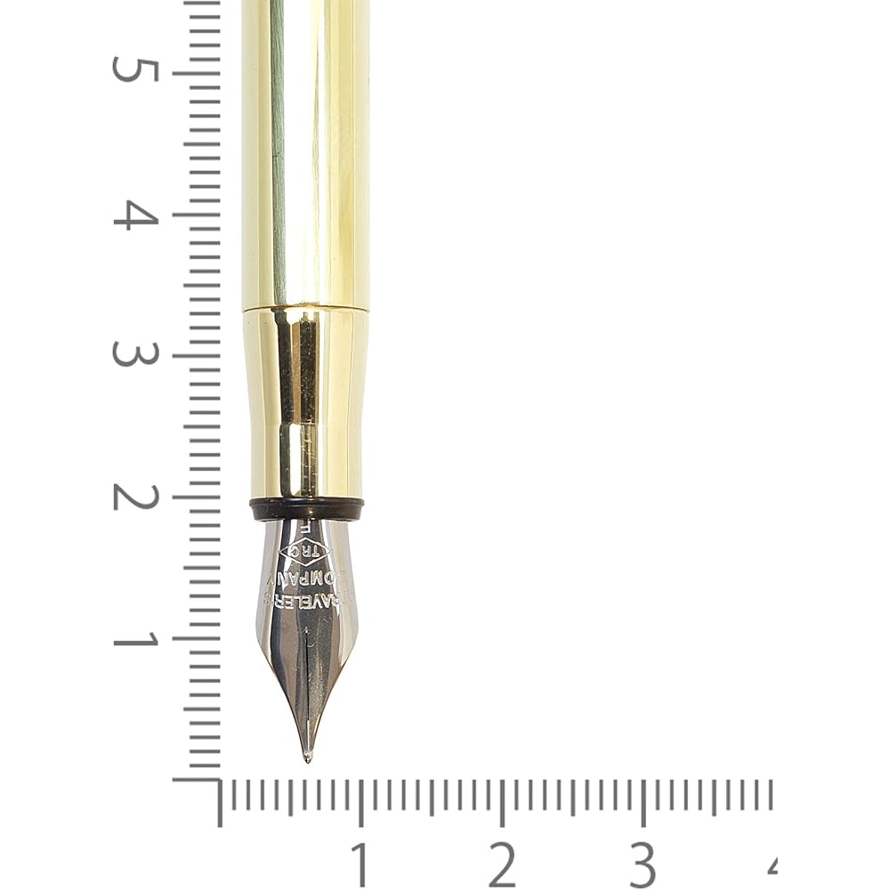 DESIGNPHIL Cestovní společnost Mosazné plnicí pero, Masivní mosaz, 38076006