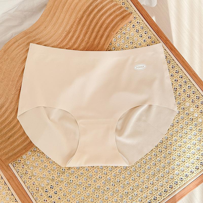 Thin Underwear Women Comfortable Breathable Girls No Trace Matching Color Middle Waist Antibacterial Briefs