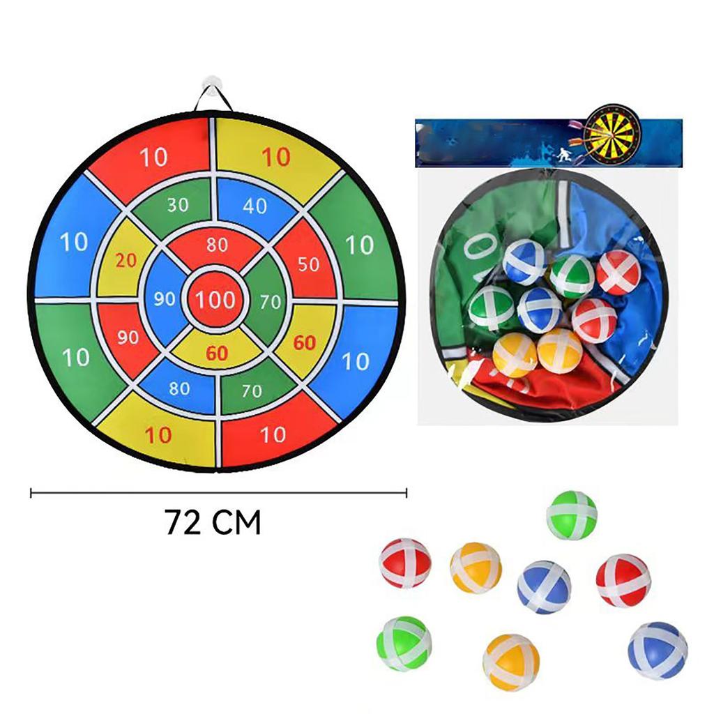 8 Balls Children Throw Sticky Ball Dartboard Boards Target Ball Kids Toys Set Indoor Sports Sucker Ball Game Family Sport Party