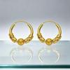 Xiaohongshu Style Gold-Tone Luck Bead Ear Cuff Earrings for Women - Elegant Lightweight Fashion Jewelry