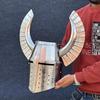 Medieval Horned Teutonic Knight Reenactment Great Helmet Medieval LARP, Cosplay, Costume , Display Best Gift for Love
