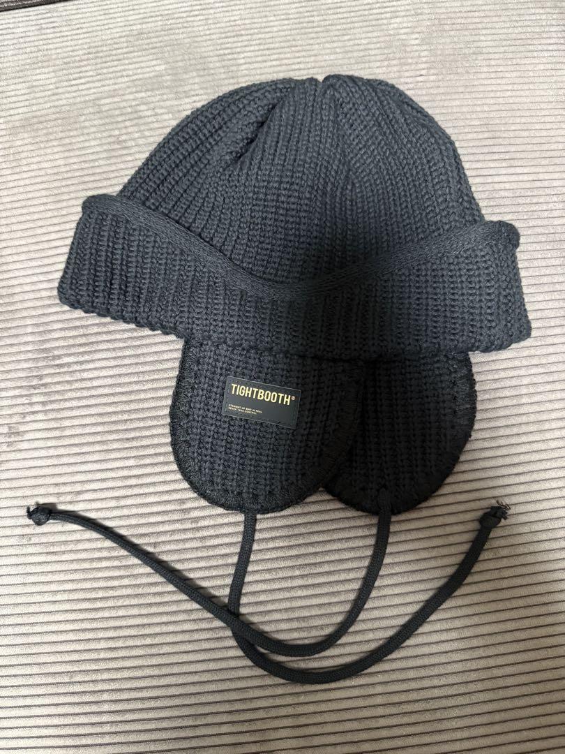 

[Б/У] TIGHTBOOTH FLIGHT BEANIE Летная вязаная шапка Черный