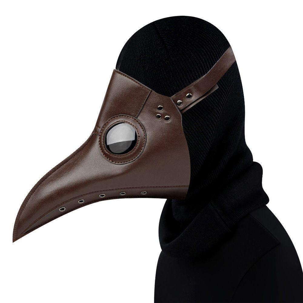 

Party Masquerade Props Cosplay Props Halloween Steampunk Plague Doctor Mask Bird Mask Cosplay Masks коричневий