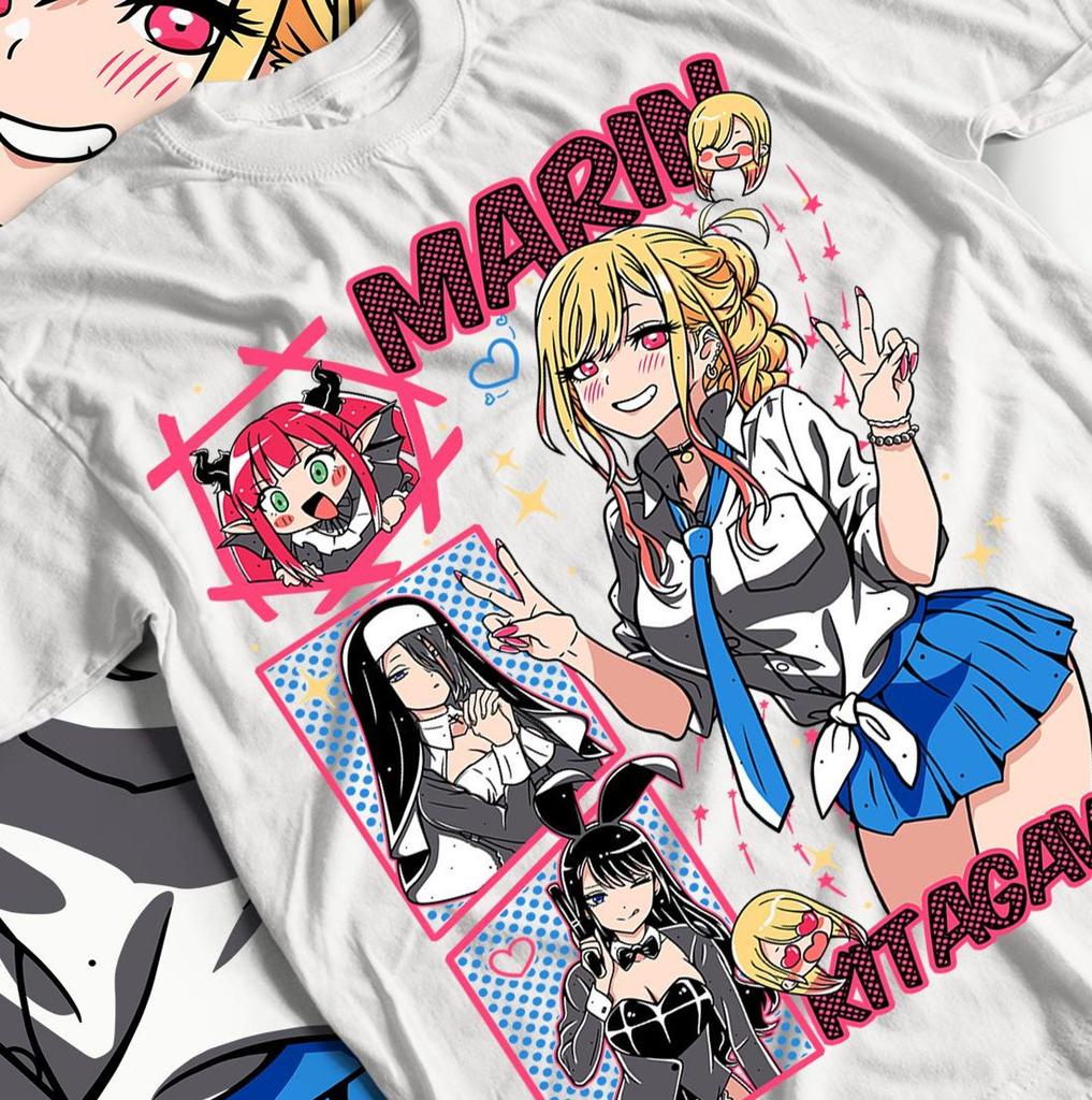 My Dress Up Darling Anime T-Shirt, Unisex Tee for Marin Kitagawa Fans, All Sizes, Anime Lovers Gift, Cosplay Shirt, Personalized Gift.
