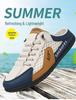 Men's Summer Indoor/Outdoor Cross-border Oversized Lightweight Closed-toe Soft Sole Slippers
