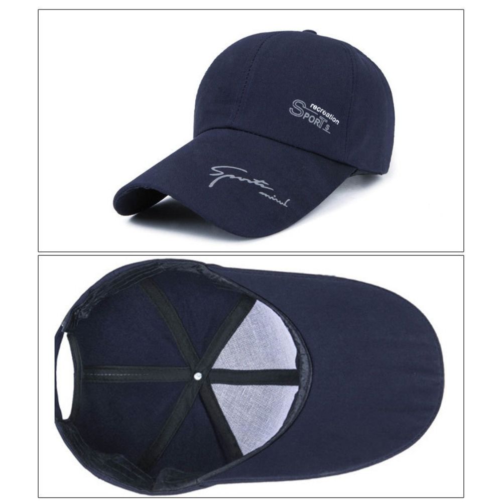 Breathable Peaked Caps Letter Printed Sun Protection Cap Golf Fishing Cycling Hat for Women Men
