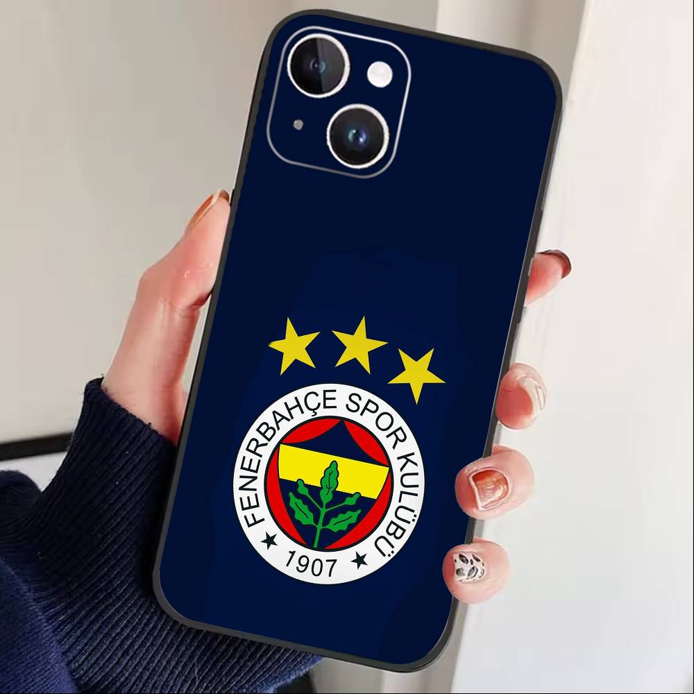 

Cool K-Turkey Fenerbahce-s Pattern Phone Case For iPhone 17 16 15 14 13 12 Max Plus Silicone Black Cover iPhone16plus
