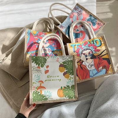 1PC Canvas Bag Fashion Girl Cartoon Bag Lady Handbag Messenger Bag
