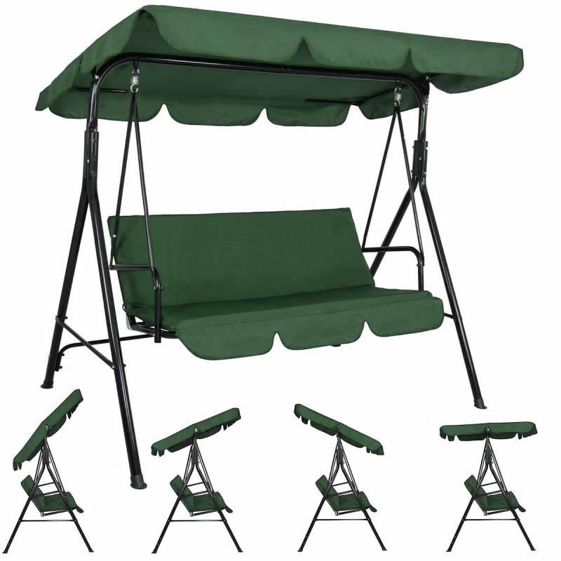 3-sitzige Gartenschaukel, grün
