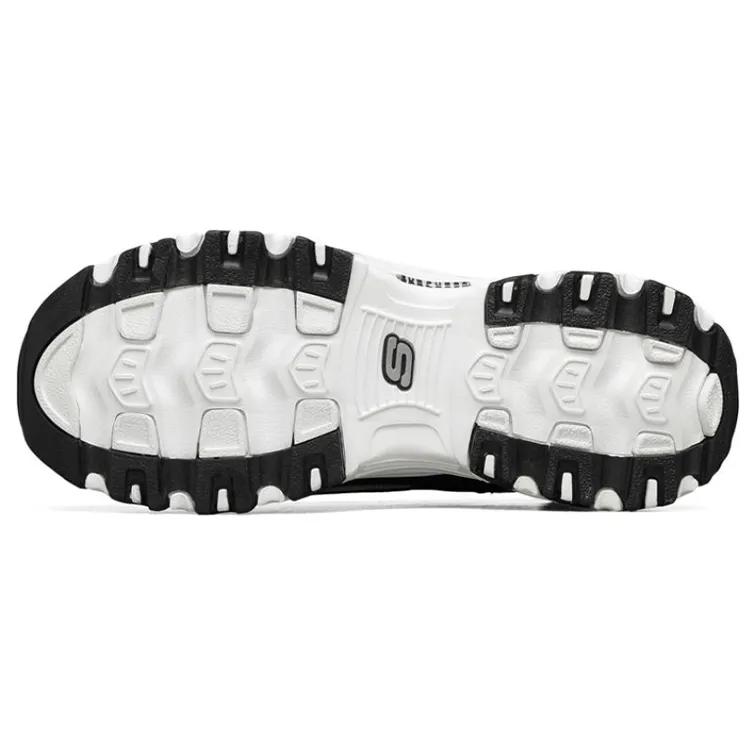 Skechers D Lites White / Black Women's (Unisex) Chunky Sneakers 66666078 BKGY