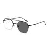 Color-Changing Half-Frame Glasses Day And Night Flat Glasses Fashionable Versatile Sunglasses Sunshade Sunglasses