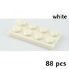 88Pcs Thin Figure Bricks Plate 3020 2x4 Dots Building Blocks Particle Educational Creative Size Compatible Brand Leduo Kid Toys