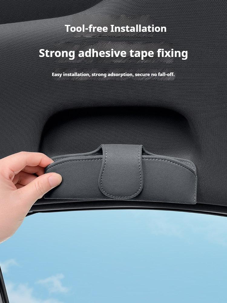 For BYD Sealion 7 EV Car Glasses Case Sunglasses Frame Roof Canopy Handle Sunglasses Clip Interior Modification Car Accessories