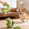 Cartoon Crocodile Pet Latex Toy - Squeaky Bite-Resistant Chew Molar Toy for Puppies Small Medium Dogs,