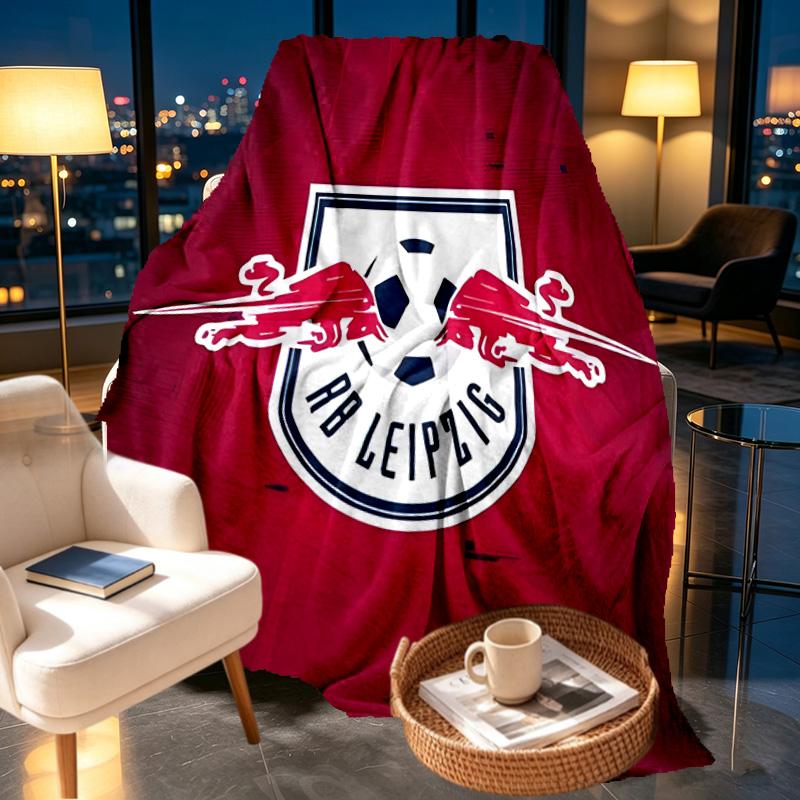 RB Leipzig Print Blanket - Soft & Comfortable, for Bedroom, Travel, Sofa, Home Decoration - Birthday Christmas Gift for Friend
