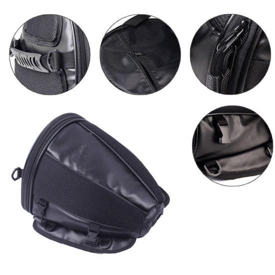Waterproof Motorcycle Bike Rear Trunk Back Seat Carry Luggage Tail Bag Saddlebag