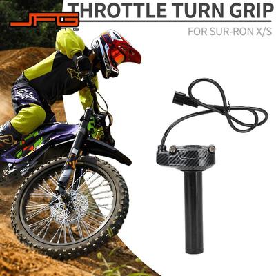 Carbon Fiber Color Motorcycle Accessories Throttle Turn Grip For Surron Sur Ron Sur-Ron X/S Lightbee Light Bee S X Electric Bike