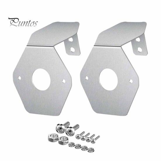 Universal Watermelon Lamp Bracket 2Pcs Light Brackets for Partsam, 304 Stainless Steel Mirror Turn Signal Automotive Hardware Angled Mounting