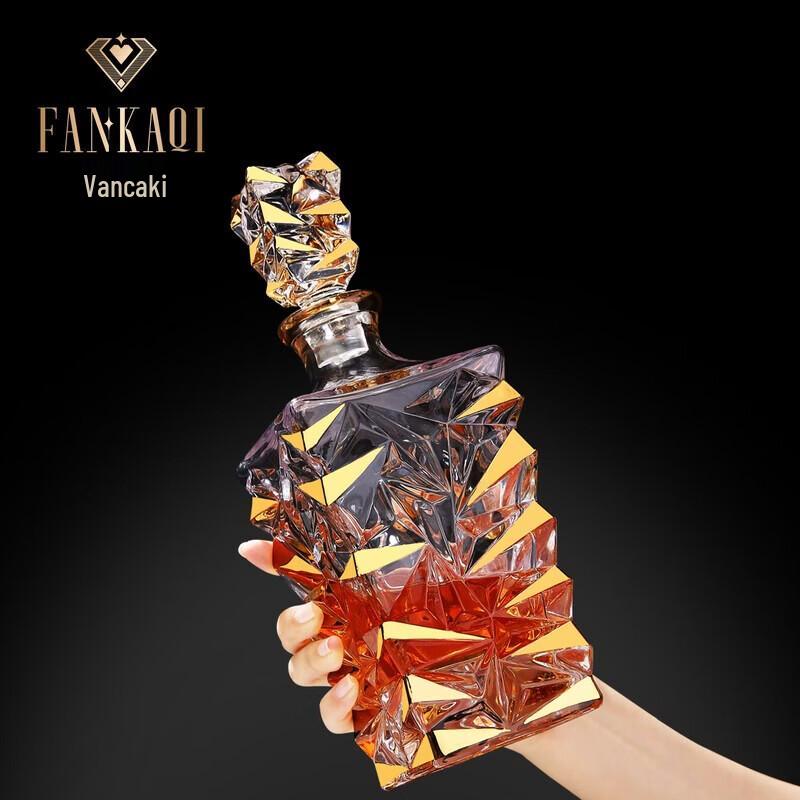 FANKAQI Luxury Crystal Whisky Glass Gift Set