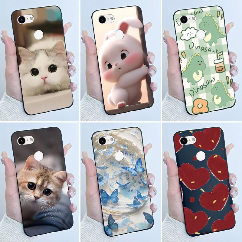 Husă Drăguță Pentru Google Pixel 3/Pixel 3XL Carcasă Imprimată Funda Pentru Google Pixel 3A XL Coque Husă Protectoare Carcasă Moale din Silicon
