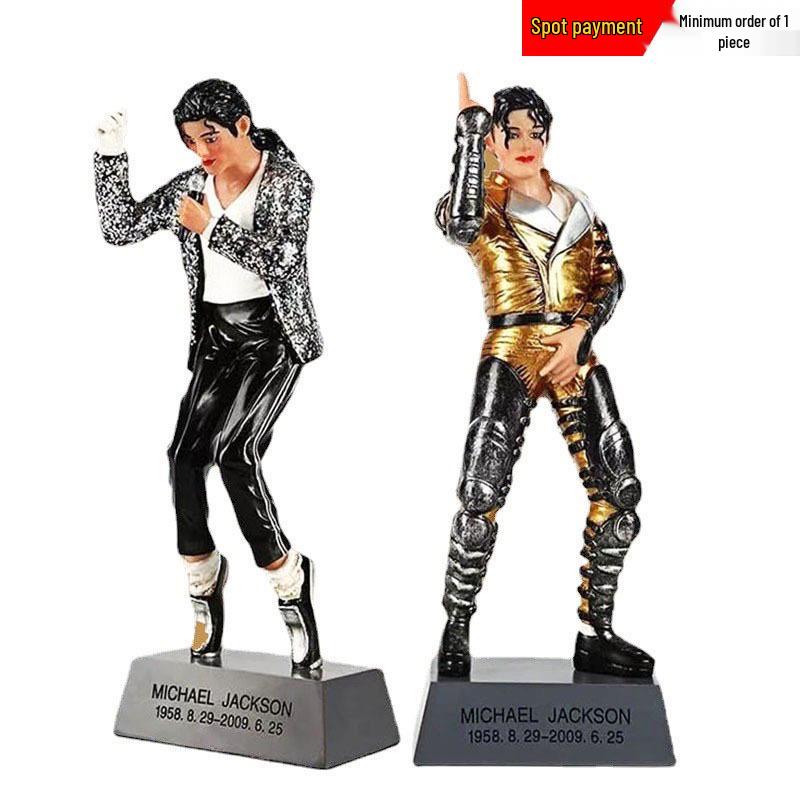 Jackson Resin Figurine: American-Style Celebrity Home Decor Doll