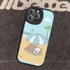 Cute Cartoon Bubu Dudu Phone Case for iPhone 16 15 14 13 Pro Max 11 12 Plus Leather Silicone Cover