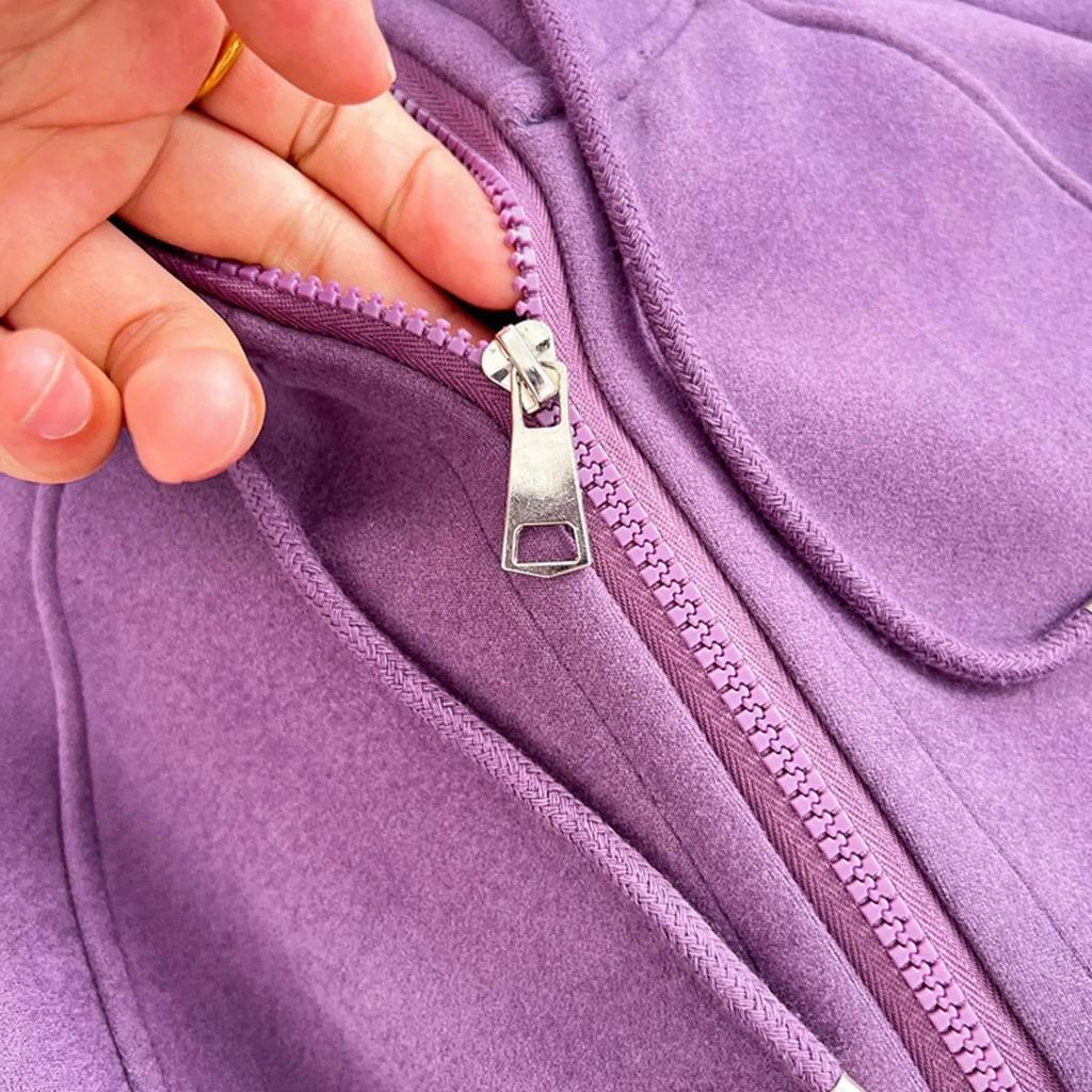 Plus Size Women's Thick Hooded Sweater Women's Autumn and Winter Cardigan Jacket