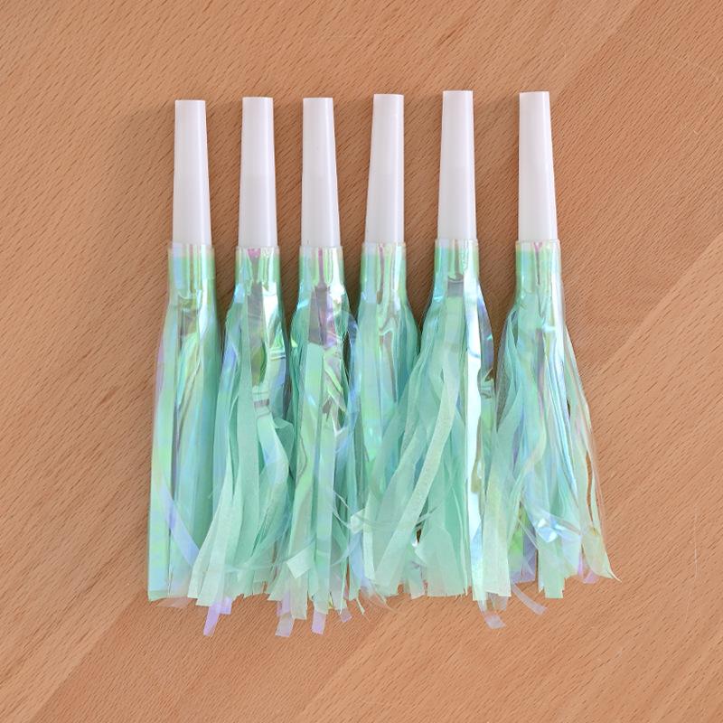 

12pcs Colorful Dragon Whistling Birthday Party Wedding Decoration Baby Baptism Festival Party Atmosphere Cheering Props 12pcs зелёный