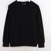 House Autumn and Winter New Arrival Export European and American Women's Clothing Cut Label round Neck Pullover Long Sleeve Sweater plus Size Knitwear