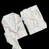 [Good night bear length] Autumn pajamas women's acetic acid fabric long-sleeved trousers bear cute wind loungewear women