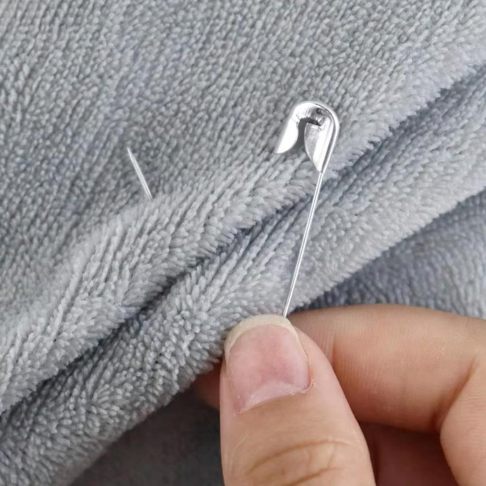 150Pcs Silver Safety Pin Metal Clothing Pins Stainless Steel Safety Pins DIY Sewing Tools Accessory Needles Large Safety Pin