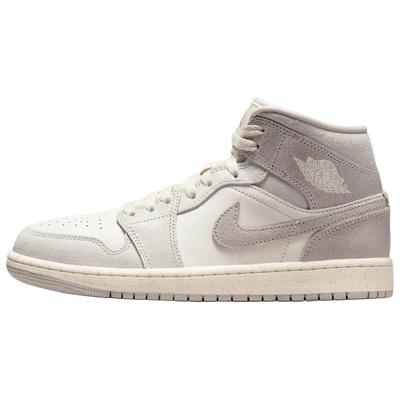 Air Jordan 1 High Top Vintage Basketball Shoes Women's Light Gray White IB7010-001