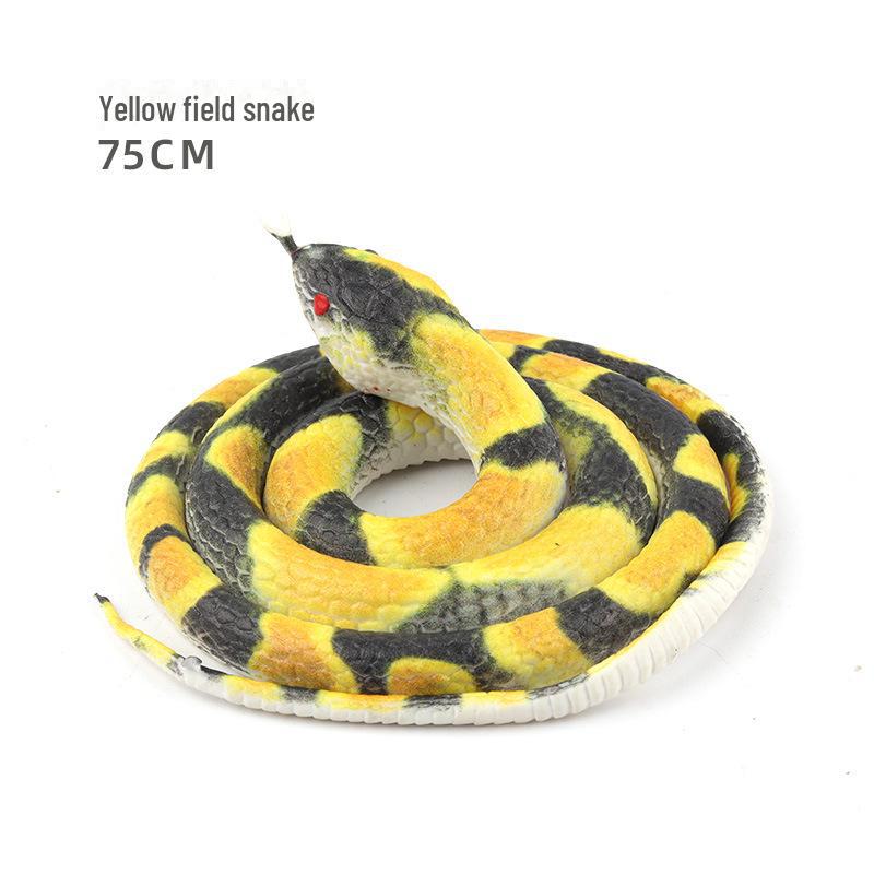 75cm Realistic Rubber Snake Toy - Scary, Funny, Creative Fake Animal Model for Children