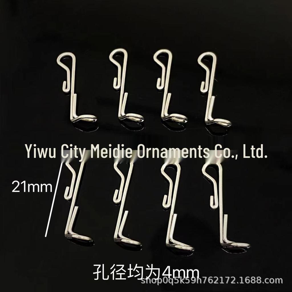 S-Shaped Stainless Steel Hook with Crystal Bead for DIY Partition Curtains and Accessories