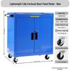 Mobile Locking Tool Trolley Cabinet with Pegboard and Drawers for Workshop Maintenance