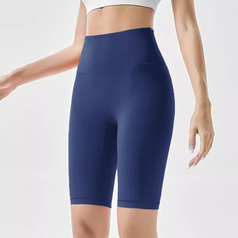 Butt Lifting High Waist Tight Tummy Control Nude Feel Quick Dry Fitness Yoga Wear Running Cycling Sports Womens Biker Shorts
