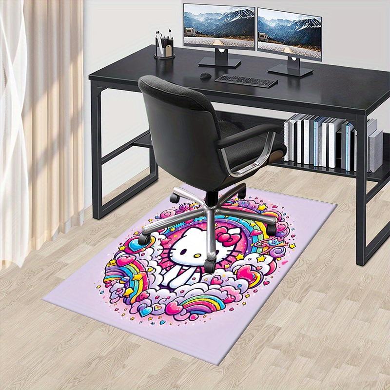 

Office Rug Hello Kitty, Rainbow Anti-Slip Rug, Machine Washable for Living Room, Bedroom, Office, Multiple Sizes, Bedroom Mat, Decorative Mat, Durable 60cm by 90cm