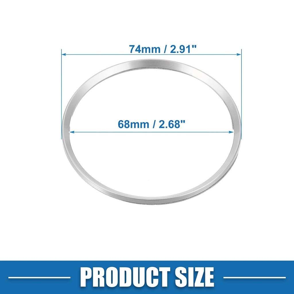 A ABSOPRO 4PCS Car Wheel Hub Center Cap Ring for Cadillac XT5 SRX XTS ATS CT6 Aluminum Alloy Red