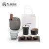 Dry Landscape Portable Ceramic Tea Set