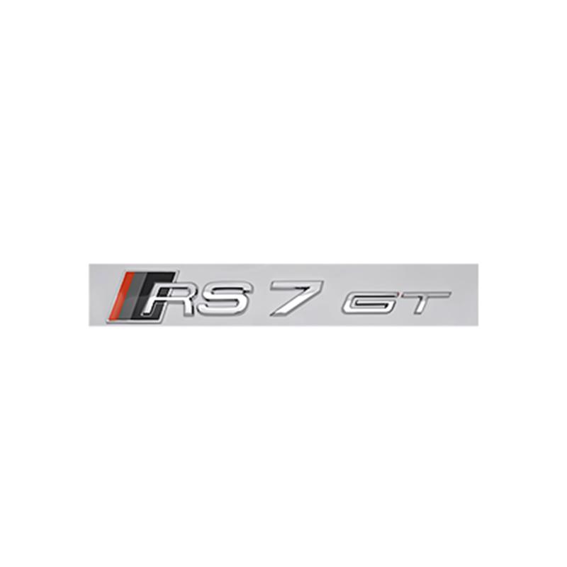 QR5 ABS Rear Trunk Emblem for M5 RS3 RS4 RS5 RS6 RS7 RS8 GT Logo Auto Side Letter Badge Stickers Exterior Decoration