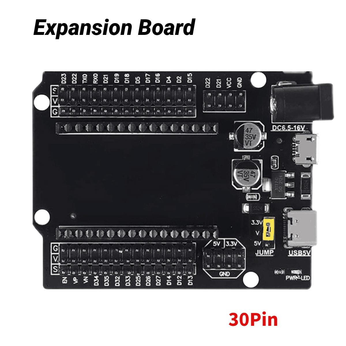 

ESP32 Development Board TYPE-C CH340C WiFi+Bluetooth Ultra-Low Power Dual Core ESP32-DevKitC-32 ESP32 Expansion Board