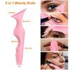 CNK  5 in 1Winged Multi-Purpose Makeup Tool  Silicone Beauty Ruler Reusable Eyeliner Stencils Tip Eyeliner Aid Eyebrow Stencil