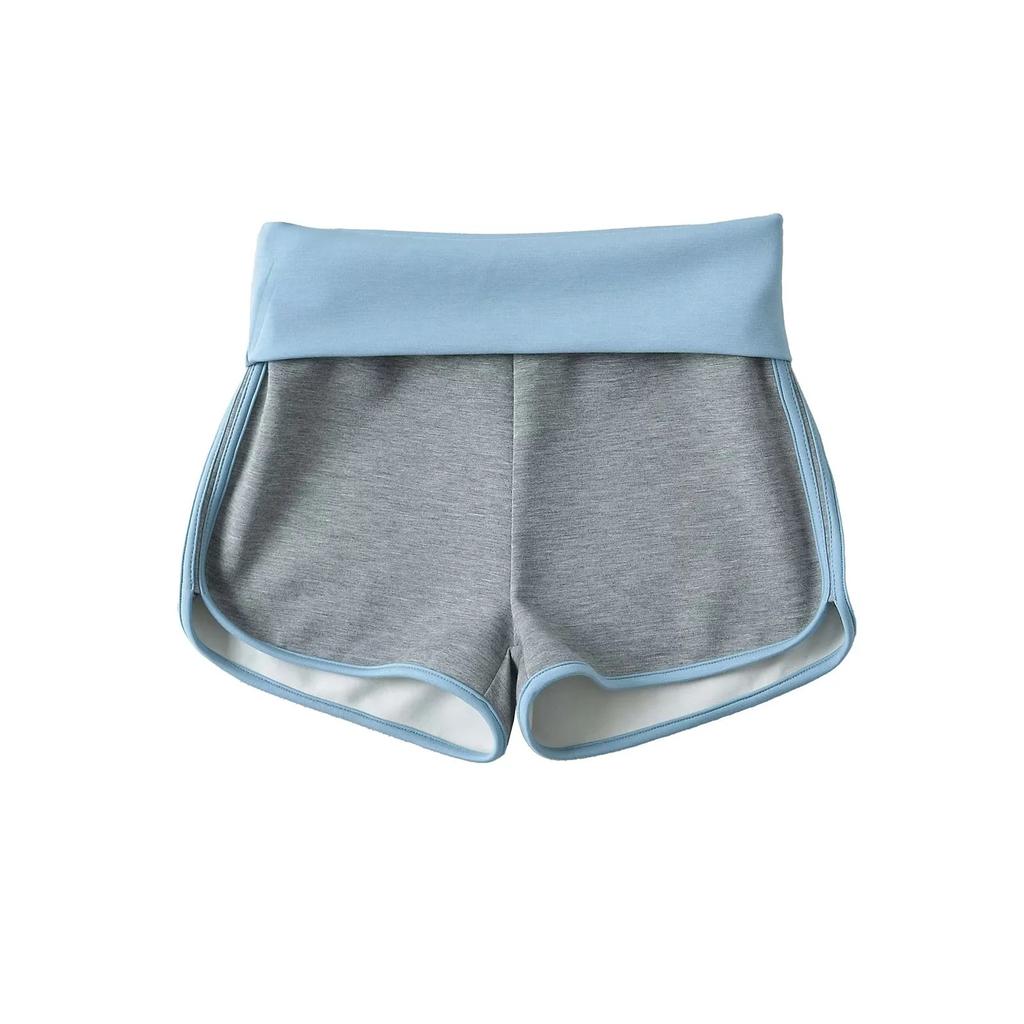 Women's High Waist Skinny Shorts Loose Fit Sporty Style Nylon Rayon Spandex Color Block Workout Yoga Running Hot Shorts