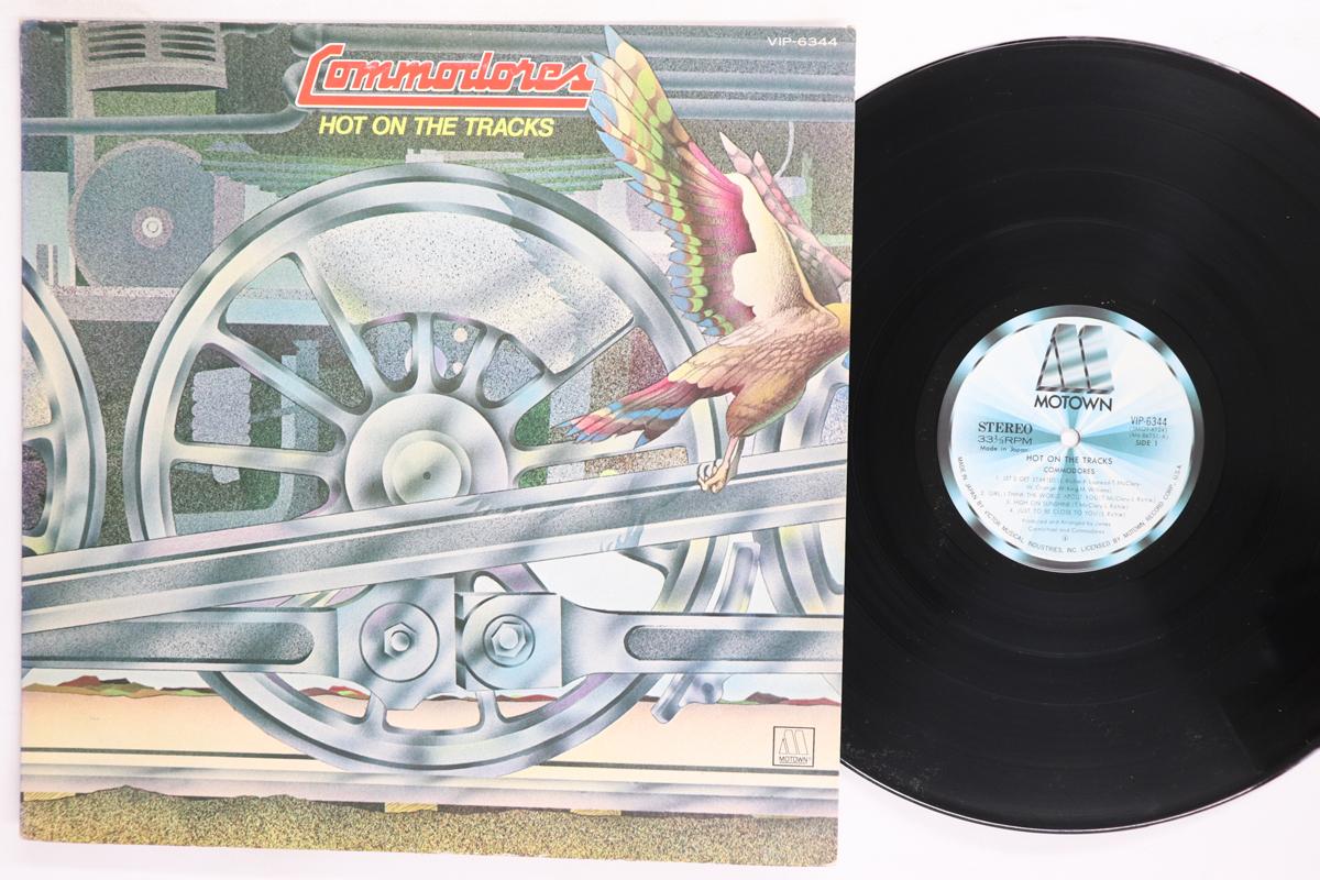 LP Record COMMODORES  Hot On The Tracks VIP6344 MOTOWN 1976 Japan SoulFunk Used