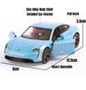 Pdbn6 1/36 Porsche Taycan Toy Car Model For Children RMZ CiTY Diecast Super Sport Miniature Pull Back Collection Gift For Kid Boy